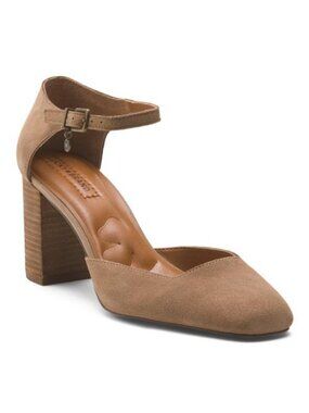 LUCKY BRAND Suede Kanira Heeled Mules